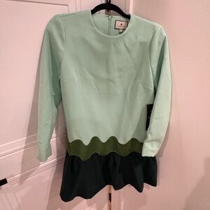 Tuckernuck Pierce Green Seafoam Long Sleeve short Dress size medium